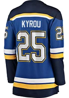 Jordan Kyrou St Louis Blues Womens Breakaway Hockey Jersey - Blue