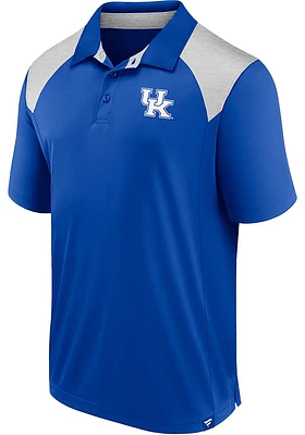 Kentucky Wildcats Mens Blue Primary Logo Short Sleeve Polo