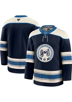 Columbus Blue Jackets Mens Navy Blank Premium Hockey Jersey