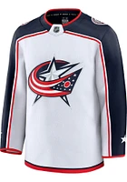 Columbus Blue Jackets Mens White Blank Premium Hockey Jersey