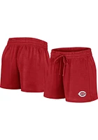 Cincinnati Reds Womens Red Fanwear Start Shorts