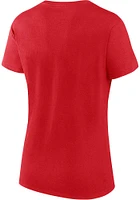 Cincinnati Reds Womens Red Fanwear Start Short Sleeve T-Shirt