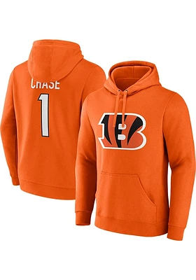 Ja'Marr Chase Cincinnati Bengals Mens Orange Player Icon Hood