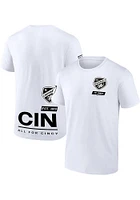 FC Cincinnati White All for Cincy Short Sleeve T Shirt