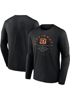 Cincinnati Bengals Black Stat Sheet Long Sleeve T Shirt