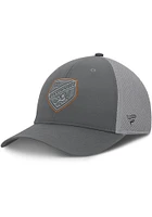 FC Cincinnati Mens Grey Tonal Structured Stretch Spacer Mesh Flex Hat