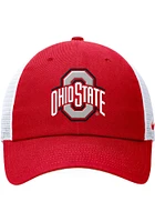 Nike Ohio State Buckeyes Club Unstructured Trucker Adjustable Hat - Red