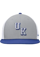 Nike Kentucky Wildcats Pro Structured Mesh Square Bill Adjustable Hat - Grey