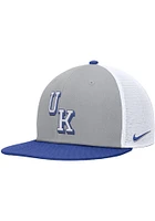 Nike Kentucky Wildcats Pro Structured Mesh Square Bill Adjustable Hat - Grey