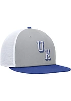 Nike Kentucky Wildcats Pro Structured Mesh Square Bill Adjustable Hat - Grey