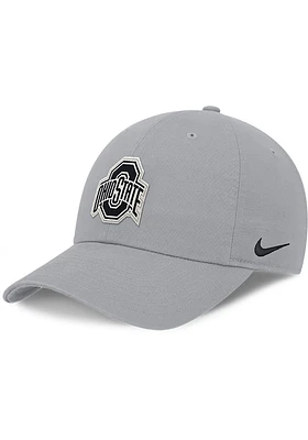 Nike Ohio State Buckeyes Club Cap Unstructured Adjustable Hat - Grey