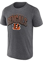 Cincinnati Bengals Grey Faded Dot Arch Short Sleeve T Shirt