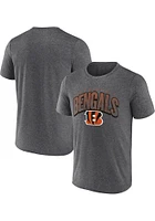 Cincinnati Bengals Grey Faded Dot Arch Short Sleeve T Shirt