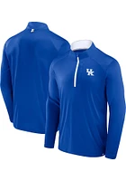 Kentucky Wildcats Mens Blue Defender Long Sleeve Qtr Zip Pullover