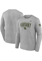 Kentucky Wildcats Grey Operation Hat Trick Grid Long Sleeve T Shirt