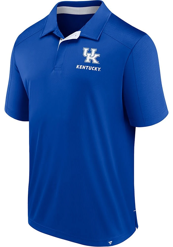 Kentucky Wildcats Mens Blue Defender Short Sleeve Polo