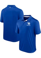 Kentucky Wildcats Mens Blue Defender Short Sleeve Polo