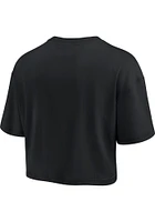 Cincinnati Bengals Womens Black Crop Boxy Short Sleeve T-Shirt