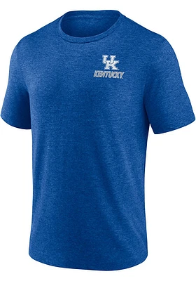 Kentucky Wildcats Blue Heritage Faded Triblend Short Sleeve Fashion T Shirt