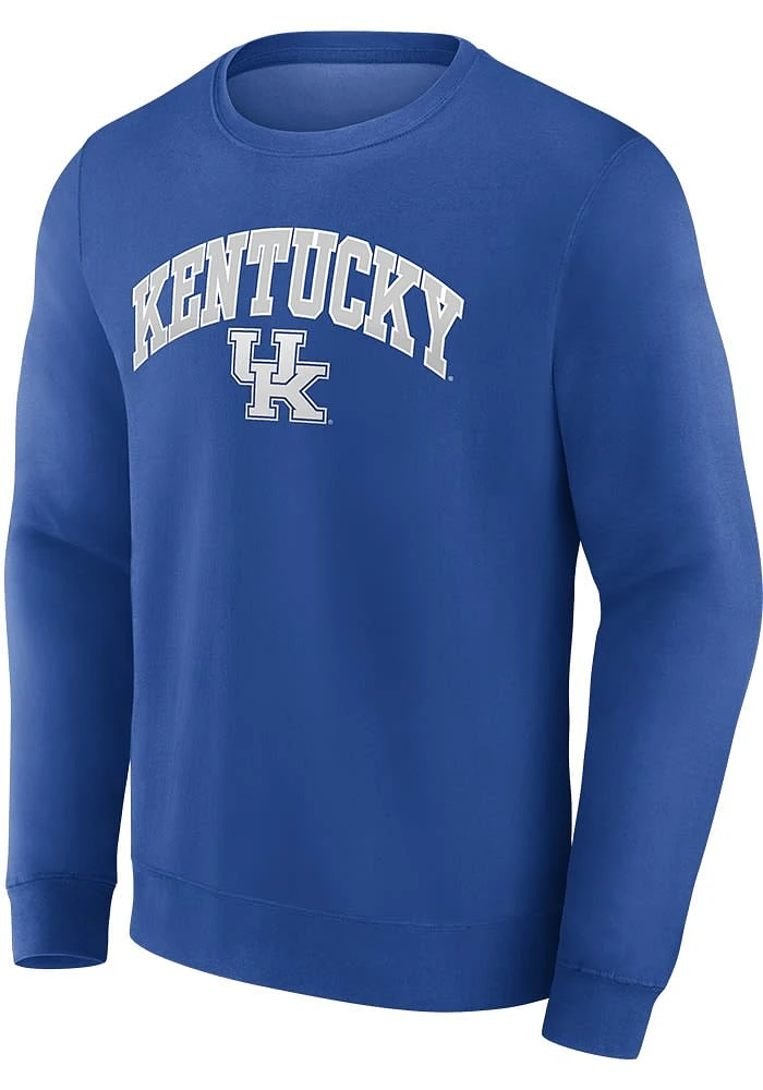 Kentucky Wildcats Mens Arch Mascot Twll Long Sleeve Crew Sweatshirt