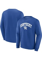 Kentucky Wildcats Mens Arch Mascot Twll Long Sleeve Crew Sweatshirt