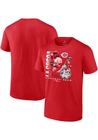 Elly De La Cruz Cincinnati Reds Red Cocoa HR Short Sleeve Player T Shirt