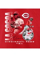 Elly De La Cruz Cincinnati Reds Red Cocoa HR Short Sleeve Player T Shirt