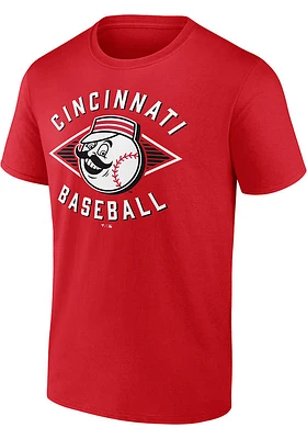 Cincinnati Reds Red Arched City Coop Logo Baseball Short Sleeve T Shirt