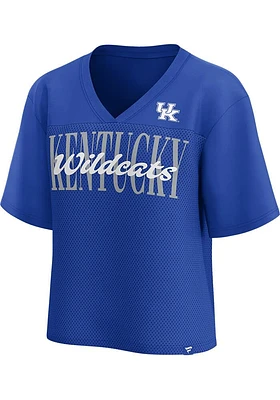 Kentucky Wildcats Womens Mesh Fashion Football Jersey - Blue