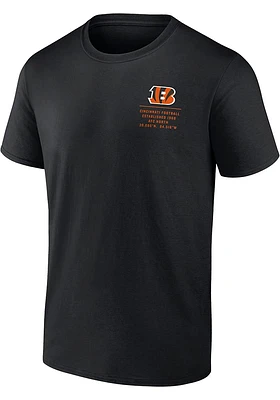 Cincinnati Bengals Black Repeat Stats Short Sleeve T Shirt