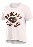 Cincinnati Bengals Womens White Football Home Short Sleeve T-Shirt