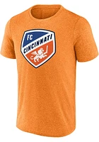 FC Cincinnati Orange Primary Team Logo Short Sleeve T Shirt