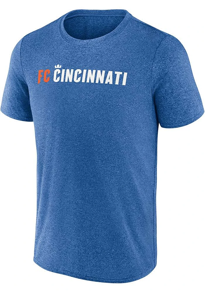 FC Cincinnati Blue Wordmark Short Sleeve T Shirt