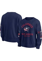 Columbus Blue Jackets Womens Heritage Go Team Crew Sweatshirt