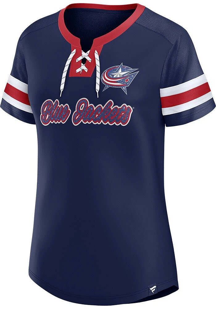 Columbus Blue Jackets Womens Sunday Best Fashion Hockey Jersey - Navy