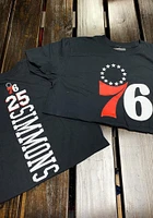 Ben Simmons Philadelphia 76ers Black Playmaker Short Sleeve Player T Shirt