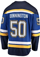 Jordan Binnington St Louis Blues Mens Blue 2019 Home Breakaway Hockey Jersey