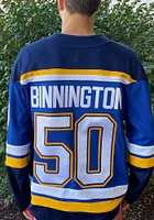 Jordan Binnington St Louis Blues Mens Blue 2019 Home Breakaway Hockey Jersey