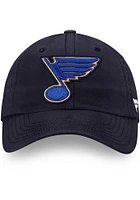 St Louis Blues Fundamental Adjustable Hat - Navy Blue
