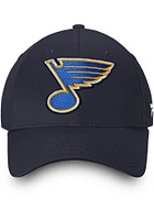 St Louis Blues Alpha Adjustable Hat - Navy Blue