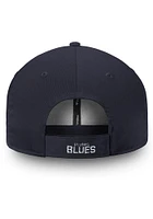 St Louis Blues Alpha Adjustable Hat - Navy Blue