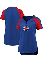 Chicago Cubs Womens Iconic League Diva Fashion Baseball Jersey - Blue