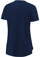 Sporting Kansas City Womens Navy Blue Iconic Slub Sequin Short Sleeve T-Shirt