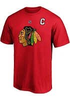 Jonathan Toews Chicago Blackhawks Red Authentic Stack Short Sleeve Player T Shirt