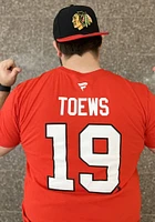 Jonathan Toews Chicago Blackhawks Red Authentic Stack Short Sleeve Player T Shirt