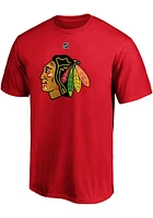 Patrick Kane Chicago Blackhawks Red Authentic Stack Short Sleeve Player T Shirt