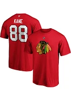 Patrick Kane Chicago Blackhawks Red Authentic Stack Short Sleeve Player T Shirt