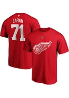 Dylan Larkin Detroit Red Wings Authentic Stack Short Sleeve Player T Shirt