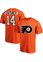 Sean Couturier Philadelphia Flyers Orange Authentic Stack Short Sleeve Player T Shirt