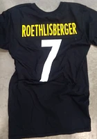 Ben Roethlisberger Pittsburgh Steelers Black Authentic Stack Short Sleeve Player T Shirt